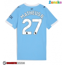 Ženske Nogometnih dresov Manchester City Matheus Nunes #27 Domači 2025-26 Kratki rokavi